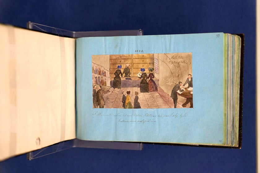 Wystawa &bdquo;Historia nie/oczywista. 200 lat Muzeum Książąt Lubomirskich&rdquo; w Ossolineum &ndash;&nbsp;Pamiętnik rysunkowy Celiny Dominikowskiej z Tretter&oacute;w
