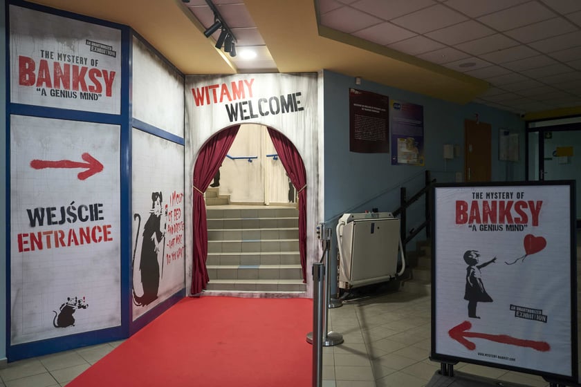 Wystawa The Mystery of Banksy – A Genius Mind, hala IASE, Wrocław