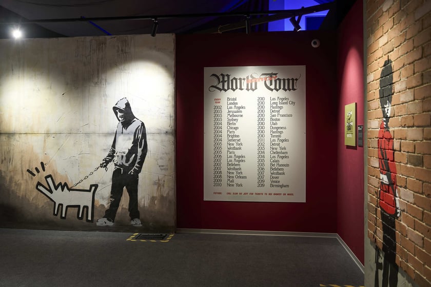 Wystawa The Mystery of Banksy – A Genius Mind, hala IASE, Wrocław