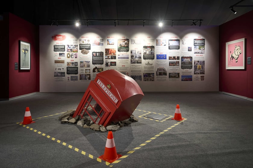 Wystawa The Mystery of Banksy – A Genius Mind, hala IASE, Wrocław