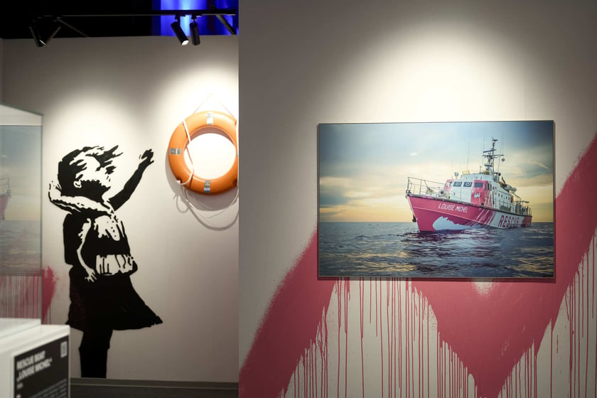 Wystawa The Mystery of Banksy - A Genius Mind w hali IASE