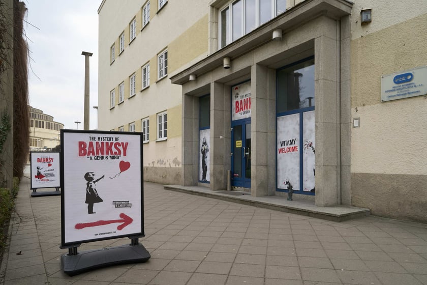 Wystawa The Mystery of Banksy - A Genius Mind w hali IASE