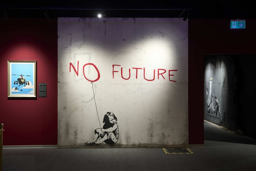 Wystawa The Mystery of Banksy - A Genius Mind w hali IASE