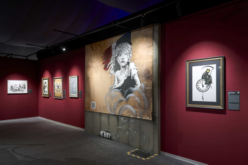 Wystawa The Mystery of Banksy - A Genius Mind w hali IASE