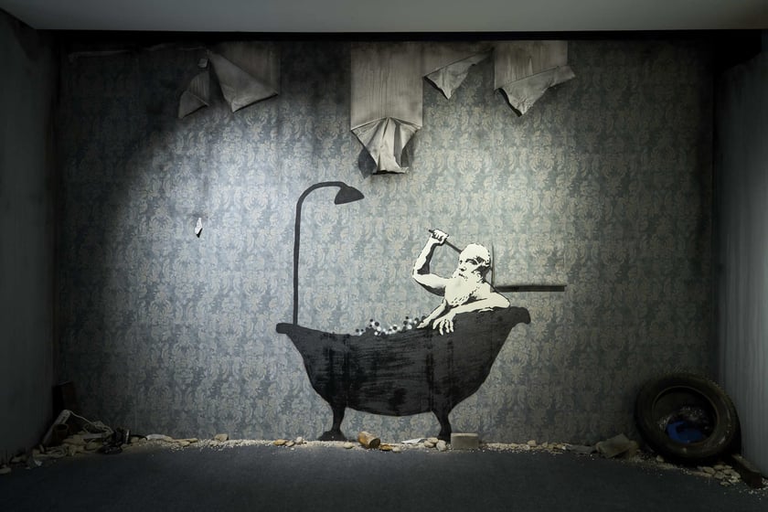 Wystawa The Mystery of Banksy - A Genius Mind w hali IASE