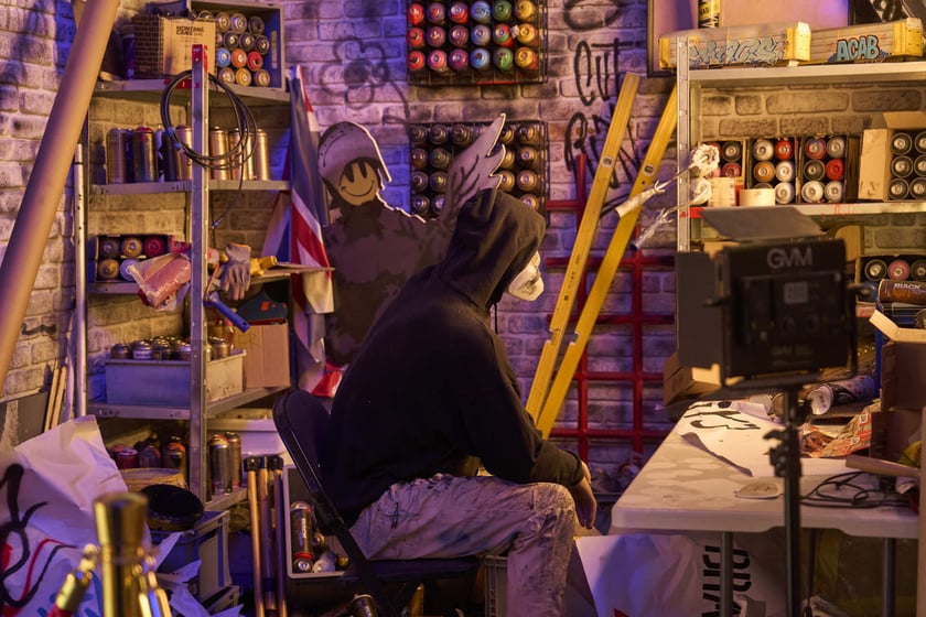 Wystawa The Mystery of Banksy - A Genius Mind w hali IASE