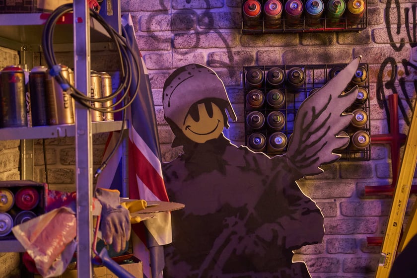 Wystawa The Mystery of Banksy - A Genius Mind w hali IASE