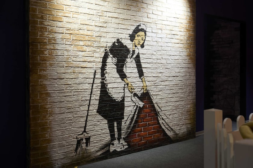 Wystawa The Mystery of Banksy - A Genius Mind w hali IASE