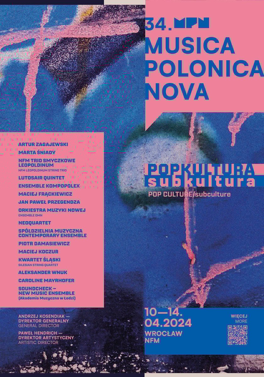 <p>Plakat Festiwalu Musica Polonica Nova</p>