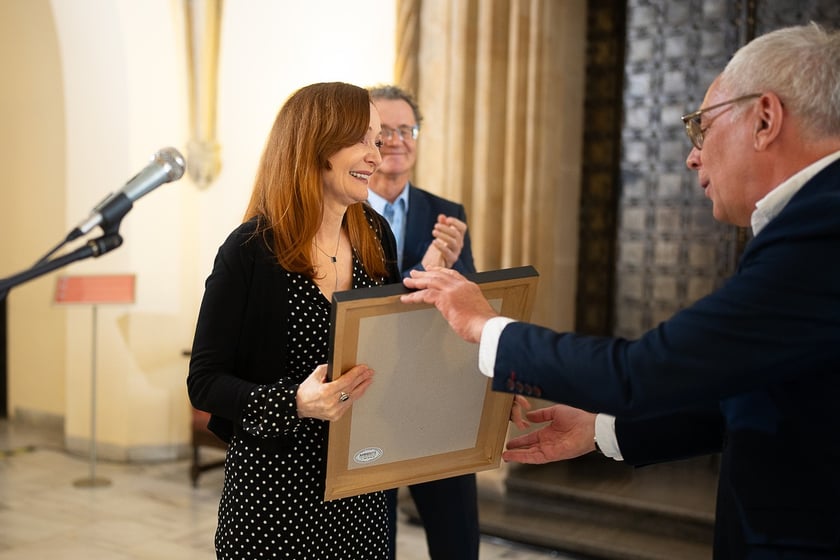Justyna Szafran. Gala wręczenia Arlekinów 2024. Wrocław, 27.03.2024
