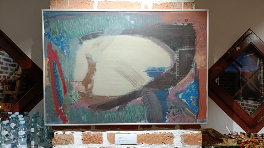 Błażej Organisty, Szpilka, akryl na kartonie, 100 x 70 cm, 2024