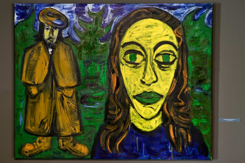 Zdzisław Nitka, Dzień dobry panie Gauguin, 2024, olej na płótnie, 110 x 140 cm