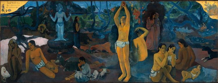 Paul Gauguin, D'ou Venons Nous / Que Sommes Nous / Où Allons Nous, 1897 - 1898, 139 x 374 cm