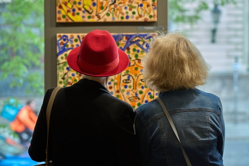 Wernisaż wystawy "W cieniu obrazów jestem" Zdzisława Nitki