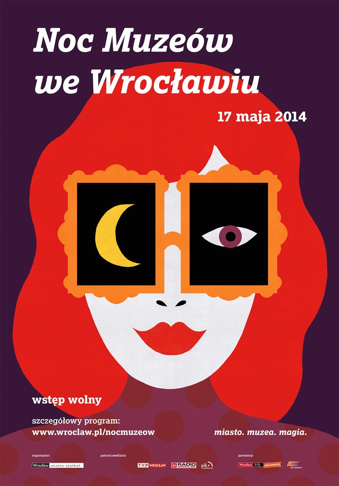 Plakat Joanny Gniady na Noc Muze&oacute;w 2014