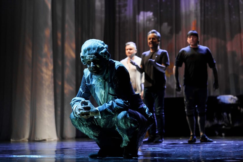 Pr&oacute;ba do spektaklu &bdquo;Sprzedawcy bajek&rdquo; we Wrocławskim Teatrze Lalek