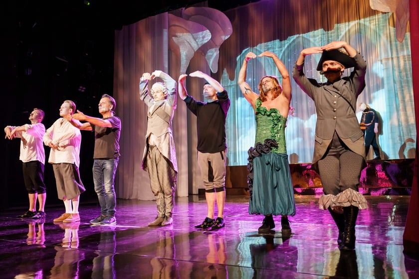 Pr&oacute;ba do spektaklu &bdquo;Sprzedawcy bajek&rdquo; we Wrocławskim Teatrze Lalek