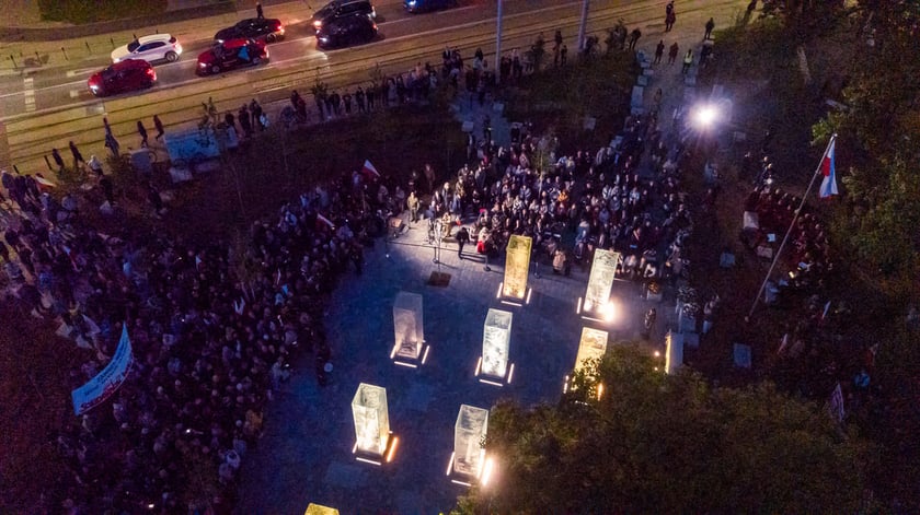 Uroczyste odsłonięcie pomnika Żołnierzy Niezłomnych. Wrocław, 8.05.2024