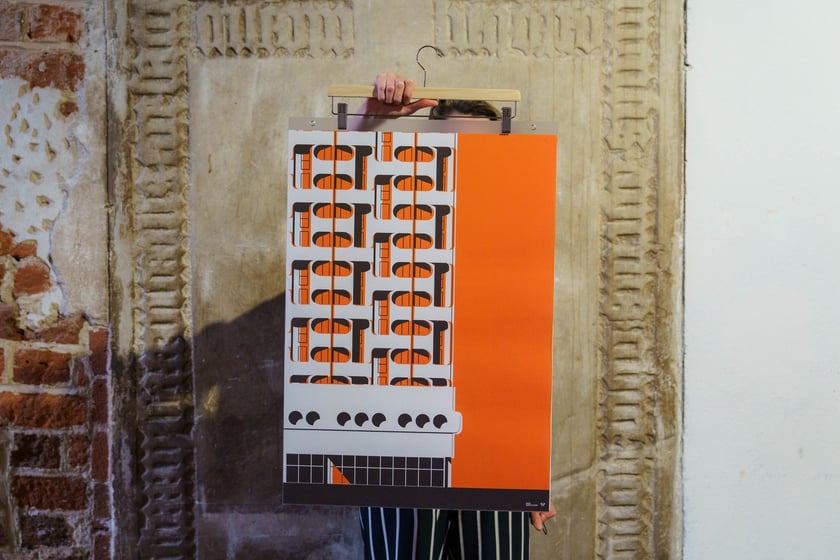 Gadżety w księgarni w Muzem Architektury