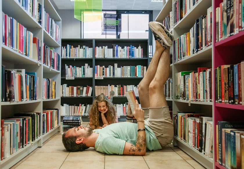 Zajęcia w jednej z filii Miejskiej Biblioteki Publicznej we Wrocławiu