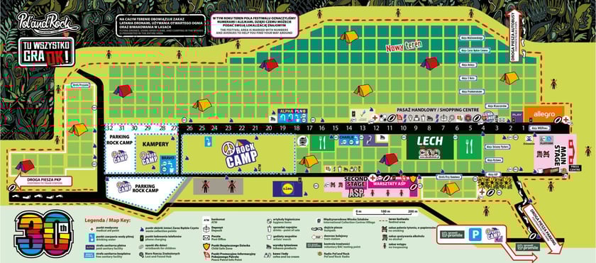 Mapka Pol'and'Rock Festiwal 2024