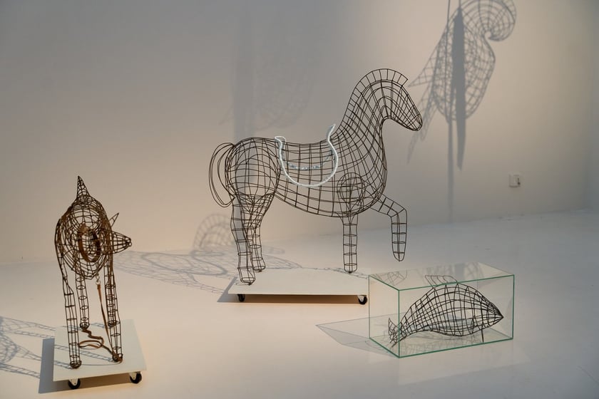 Prace Marii Pinińskiej-Bereś na wystawie w Pawilonie Czterech Kopuł we Wrocławiu