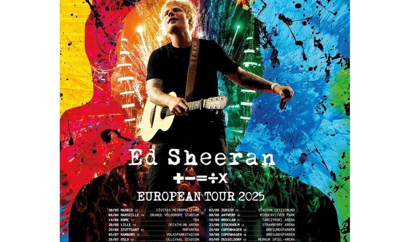 Ed Sheeran
Ed Sheeran to brytyjska gwiazda muzyki pop. Wokalista, autor tekst&oacute;w oraz producent muzyczny, kt&oacute;ry ma na koncie wiele prestiżowych nagr&oacute;d, w tym Grammy Award i Brit Awards.
piątek, 15.08.25, godz. 18.00
sobota, 16.08.25, godz. 18.00
Wrocław, Tarczyński Arena, al. Śląska
Bilety na koncert 16.08.25 już się wyprzedały.
Bilety na koncert 15.08.24 od 374 zł