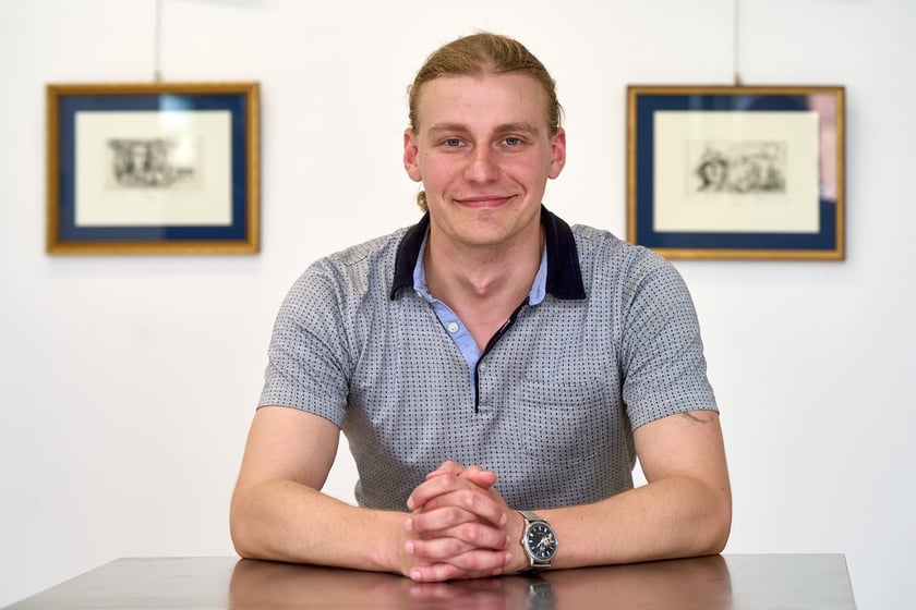 Bartłomiej Podg&oacute;rniak w Oficynie Graficznej Tyszkiewicz