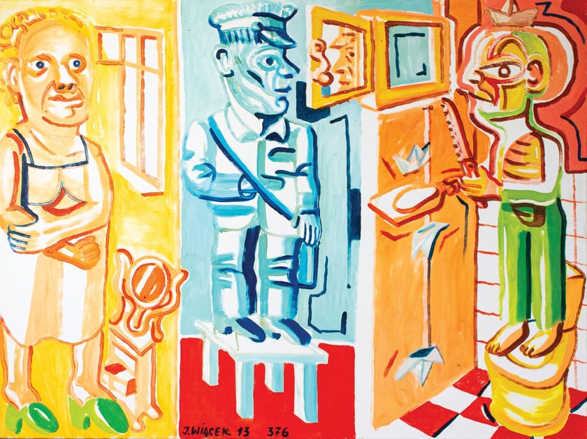 Jacek Wiącek, Bez tytułu, obraz olejny, 90 x 120 cm, 2013