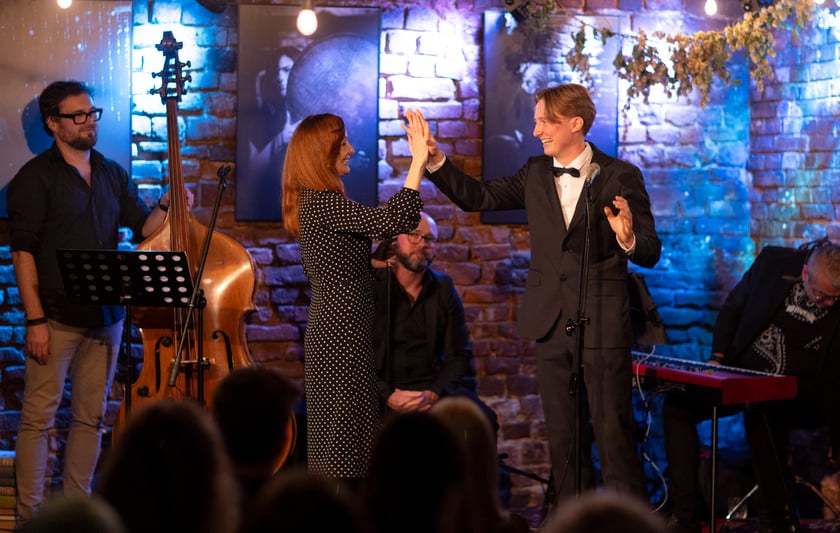 Koncert "Wrocławscy artyści dla powodzian", Mleczarnia, 15.10.2024. Justyna Szafran i Maciej Musiałowski.
