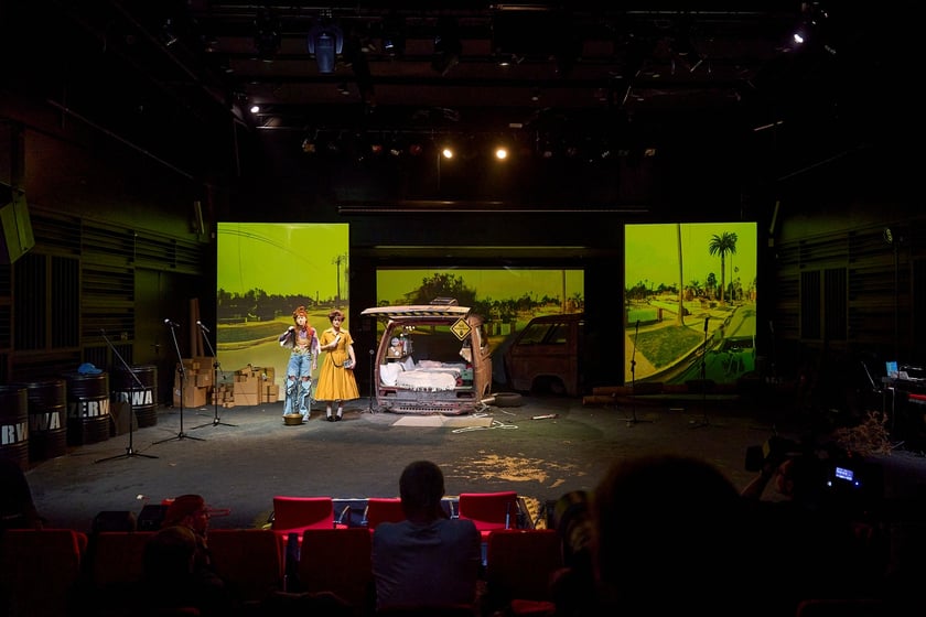Pr&oacute;ba do spektaklu &bdquo;Gry wstępne&rdquo; w na Scenie Ciśnień Teatru Muzycznego Capitol&nbsp;