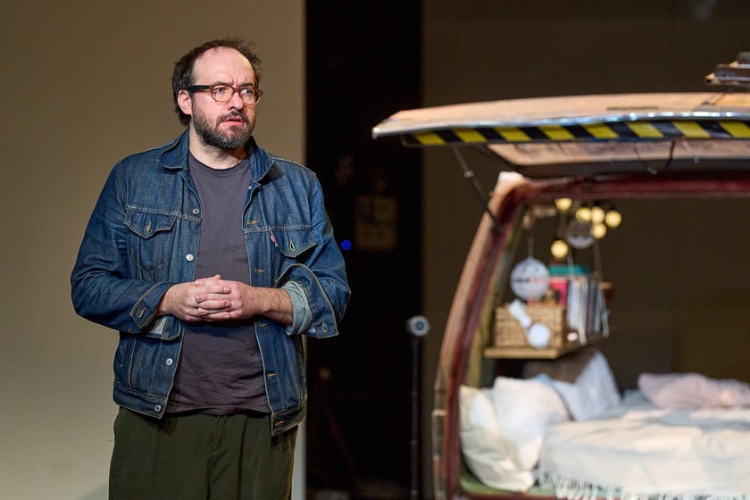 Reżyser Wiktor Rubin &ndash; pr&oacute;ba do spektaklu &bdquo;Gry wstępne&rdquo; w na Scenie Ciśnień Teatru Muzycznego Capitol&nbsp;
