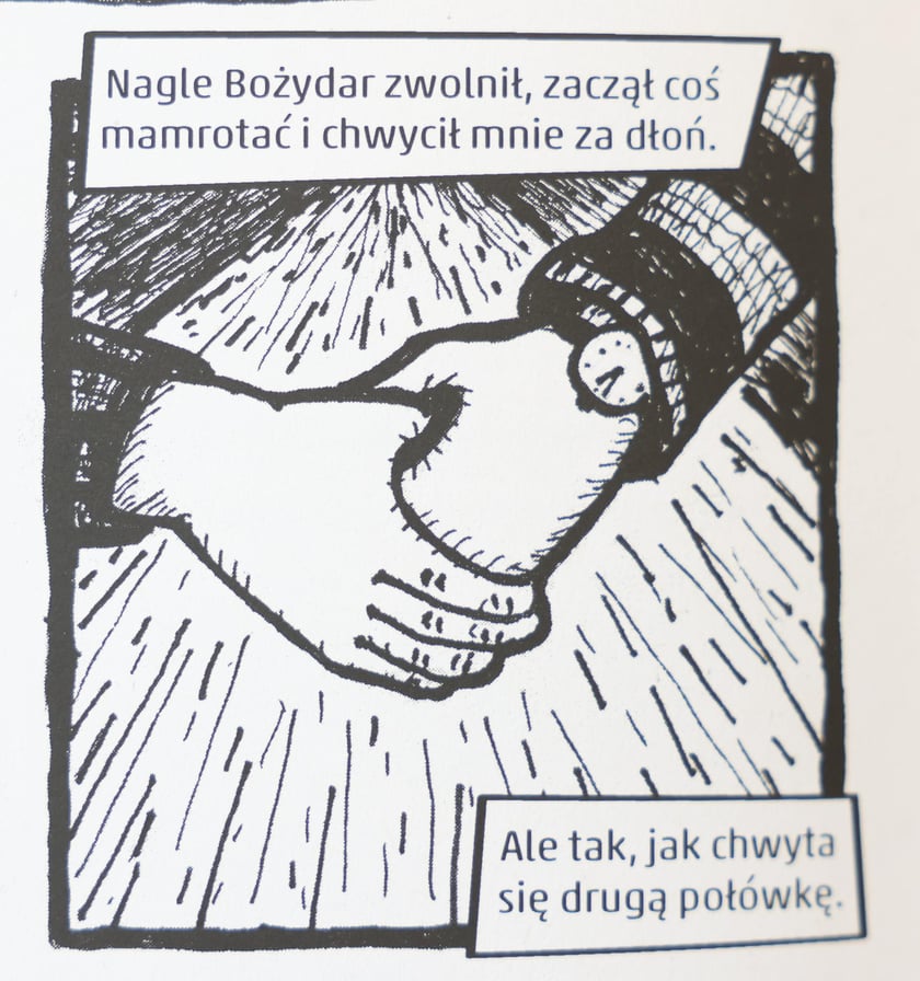 Wybrane fragmenty z komiksu &bdquo;Facet bez palca już poszedł&rdquo;