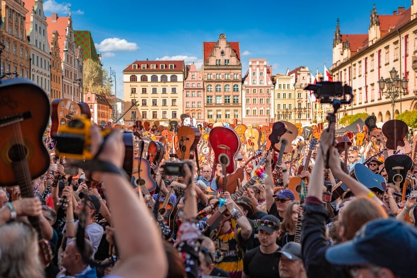 Gitarowy Rekord Świata 2025 na wrocławskim rynku