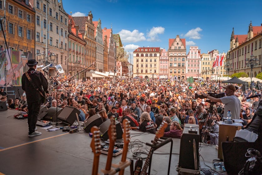 Gitarowy Rekord Świata 2025 na wrocławskim rynku