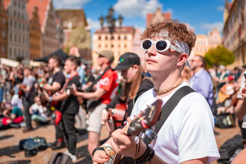 Gitarowy Rekord Świata 2025 na wrocławskim rynku
