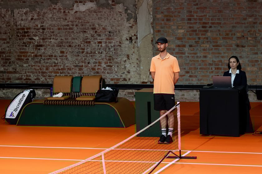Próba do przedstawienia French Open we Wrocławskim Teatrze Pantomimy, maj 2025
