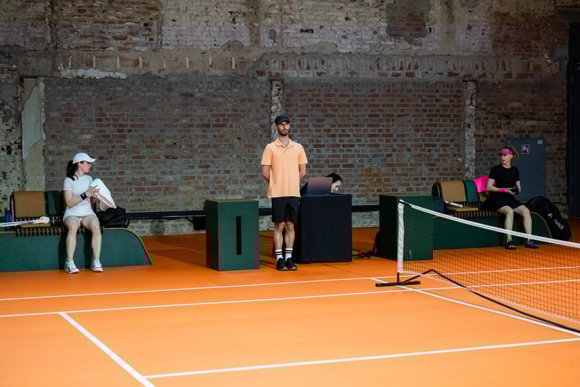 Próba do przedstawienia French Open we Wrocławskim Teatrze Pantomimy, maj 2025
