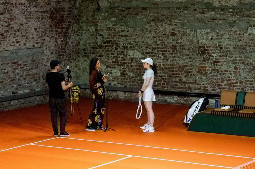 Próba do przedstawienia French Open we Wrocławskim Teatrze Pantomimy, maj 2025