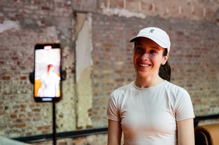 Próba do przedstawienia French Open we Wrocławskim Teatrze Pantomimy, maj 2025