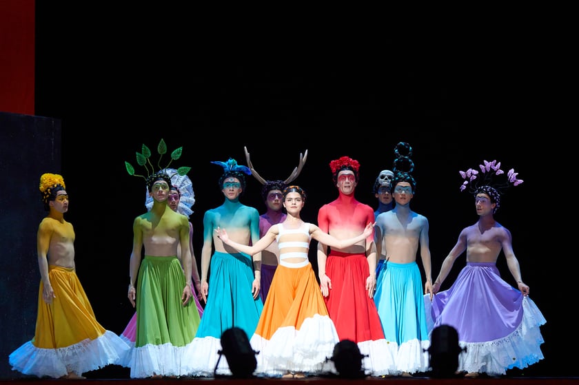 Sceny baletu "Frida", wystawianego w Operze Wrocławskiej