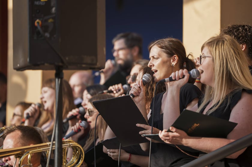 Koncert orkiestry wojskowej na Bastionie Sakwowym 20 czerwca