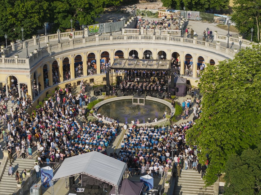 Koncert orkiestry wojskowej na Bastionie Sakwowym 20 czerwca