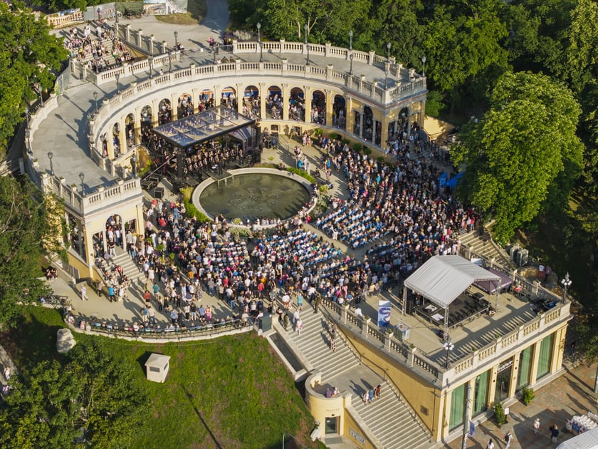 Koncert orkiestry wojskowej na Bastionie Sakwowym 20 czerwca