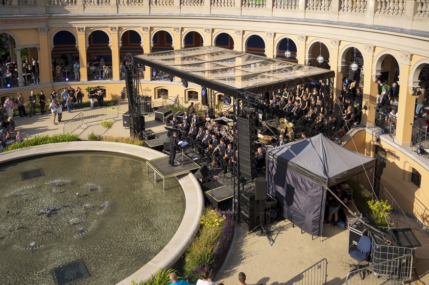 Koncert orkiestry wojskowej na Bastionie Sakwowym 20 czerwca