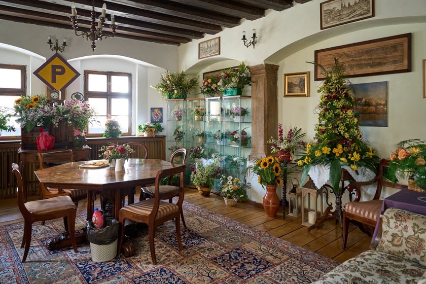 Pomieszczenia Towarzystwa Miłośnik&oacute;w Wrocławia na II piętrze kamienicy