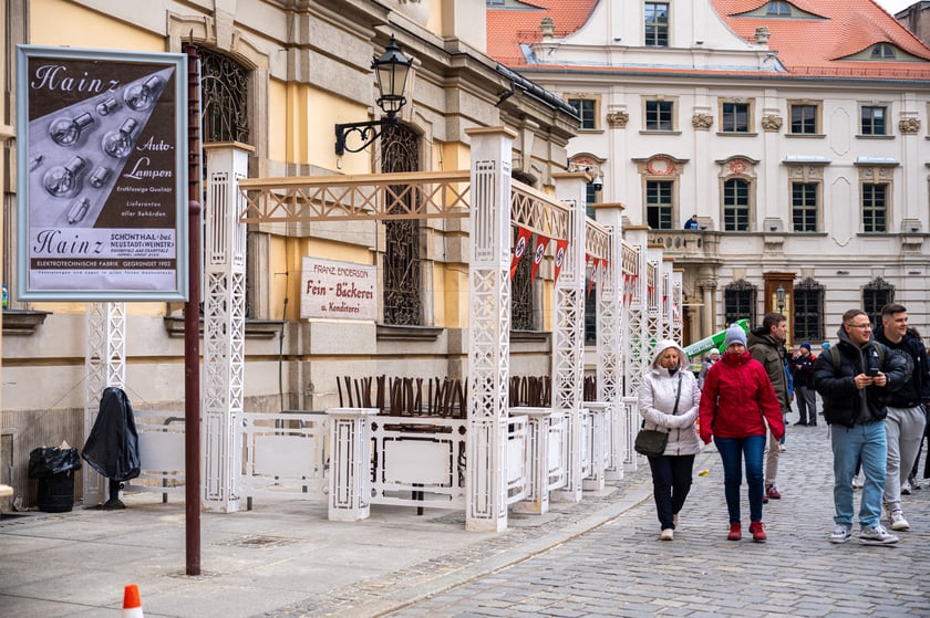 Tak wyglądał w 2024 roku plan zdjęciowy &bdquo;Breslau&rdquo; na placu Uniwersyteckim&nbsp;