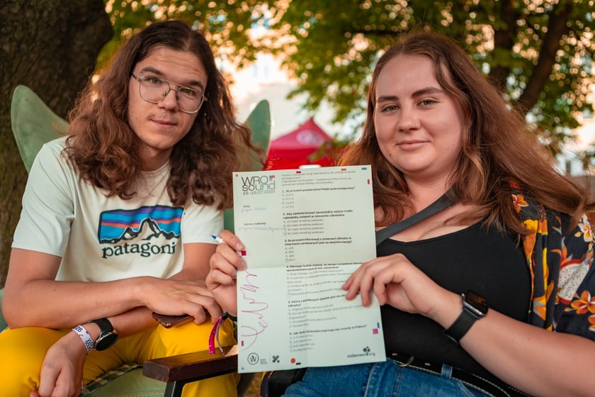 Na zdjęciach sobotni wiecz&oacute;r (19 lipca) na Festiwalu WROsound