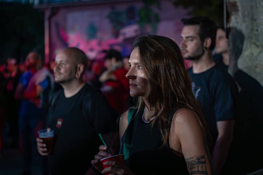 Na zdjęciach sobotni wiecz&oacute;r (19 lipca) na Festiwalu WROsound