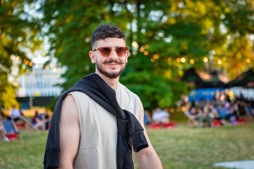 Na zdjęciach sobotni wiecz&oacute;r (19 lipca) na Festiwalu WROsound